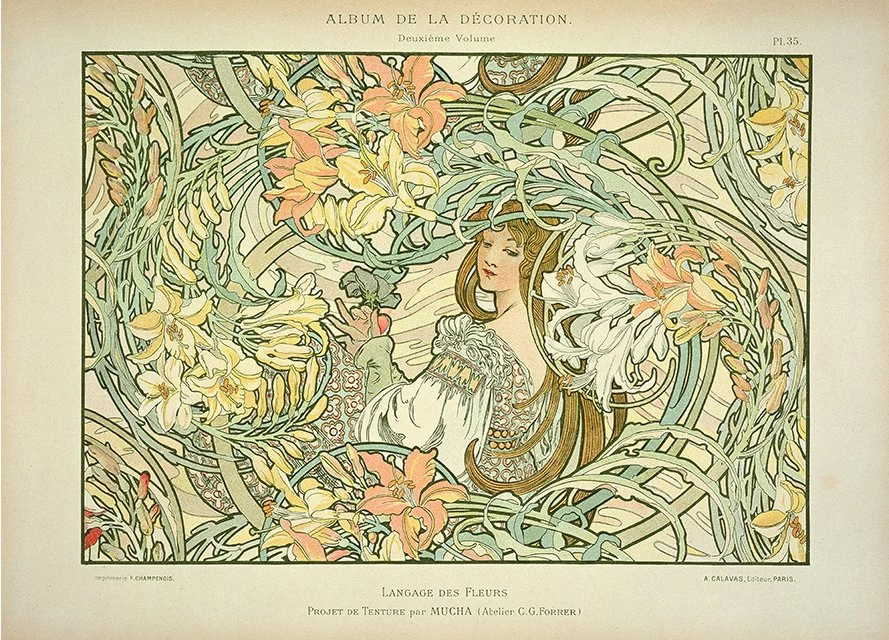 Alfons Mucha - Il linguaggio dei fiori